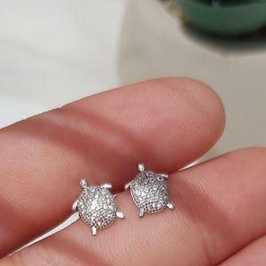 Turtle Earrings Sterling Silver 925